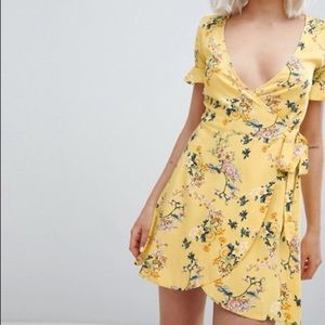 Pull & Bear Mini Tie Front Dress